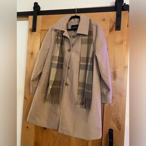 Men’s 1X Peacoat With Matching Scarf